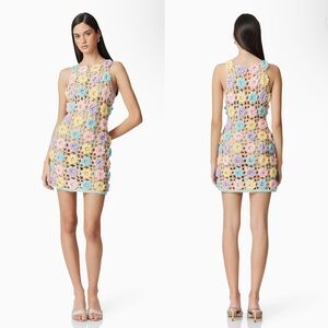Elise Crochet Mini Dress in Multicolor Size Small NEW! New without tags!